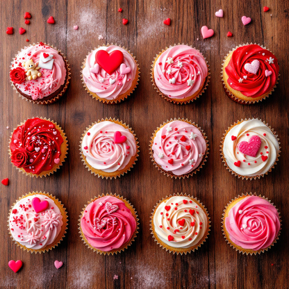 Valentine's Day: Mini LOVE Cakes - 12 Pk.